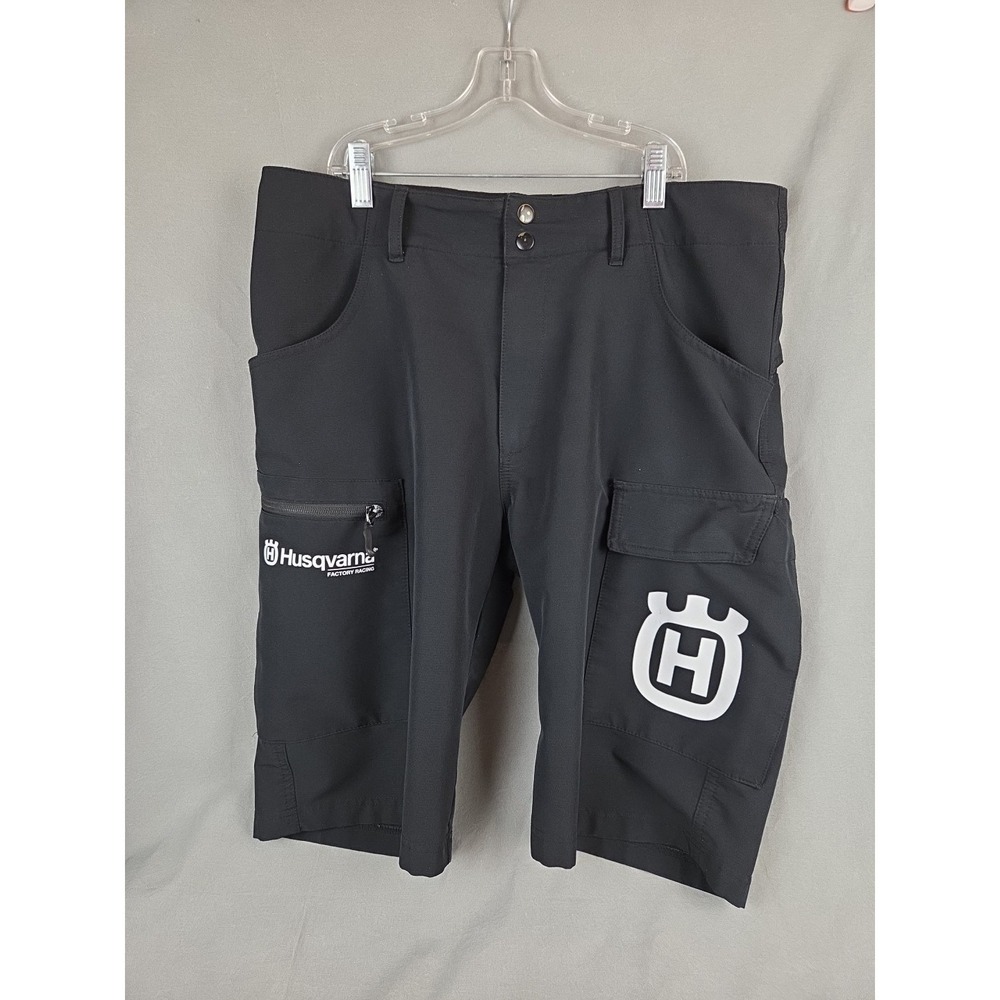 HUSQVARNA‎ FACTORY MOTORCYCLE RACING TEAM SHORTS BLACK LARGE